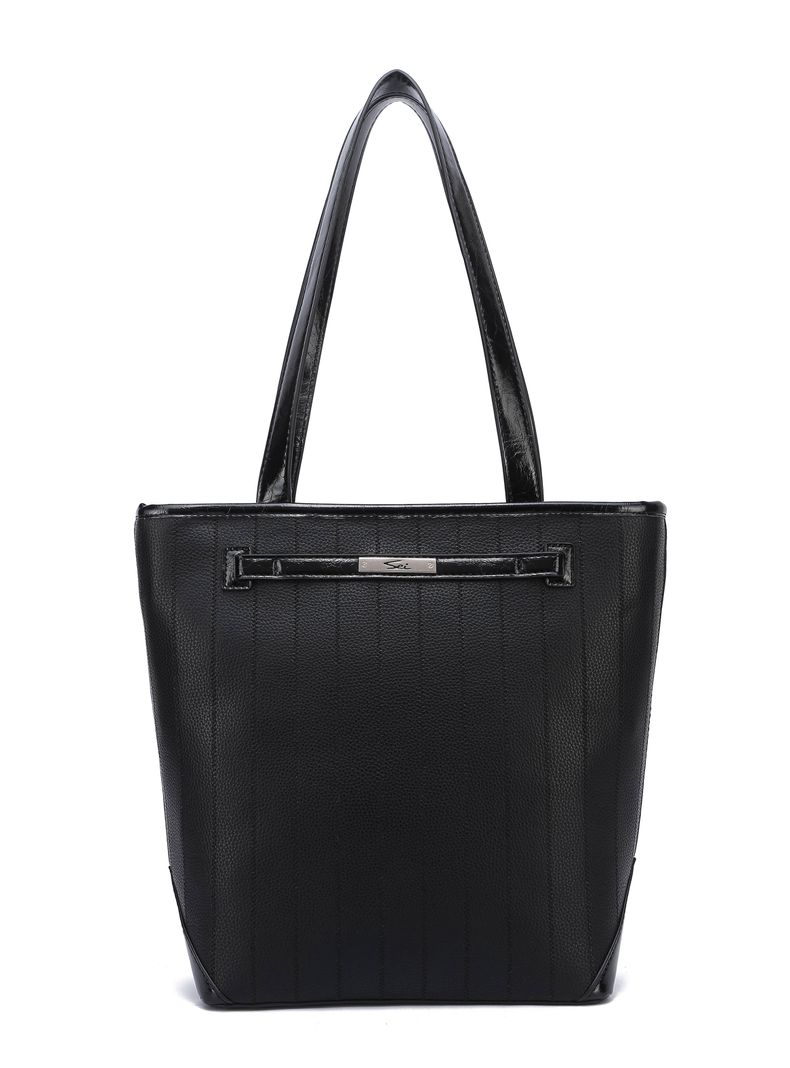 Cartera de Hombro Corte Recto Akureyri Negro