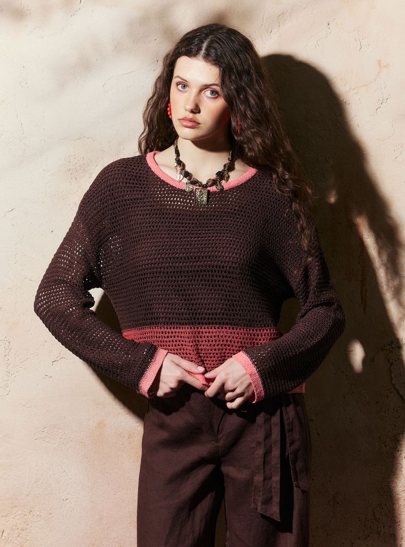 Sweater Color Block Medio