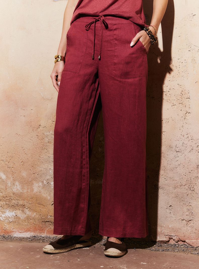 Pantalón Color Lino