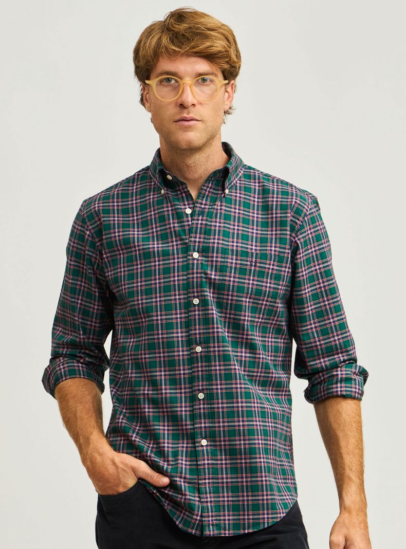 Camisa Sport Estampada Cuadros