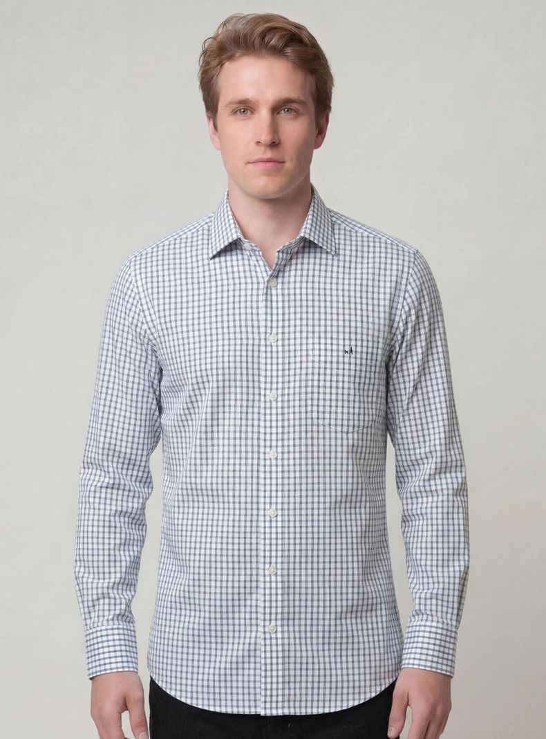 Camisa de Vestir Non Iron Manga larga Unicolor