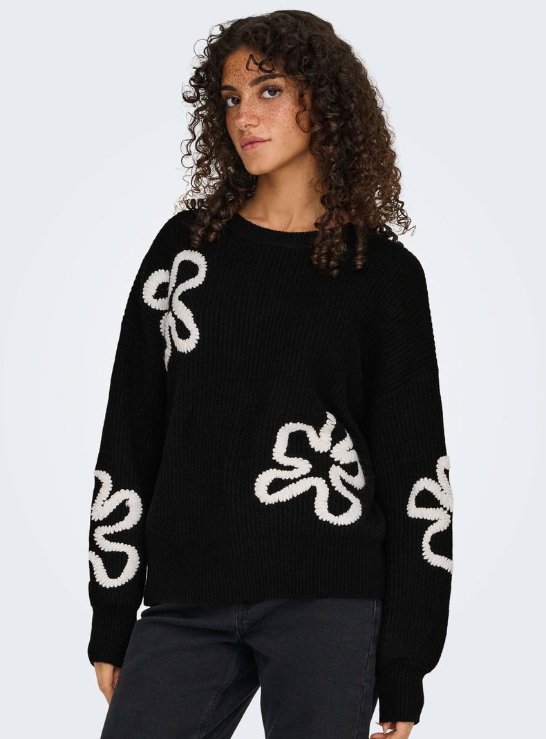 Sweater Daisy Life Knit Estampado