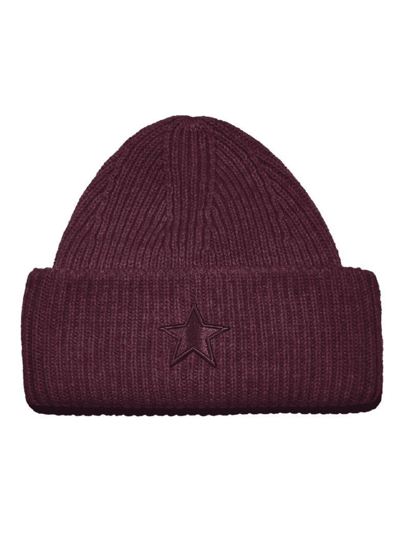 Gorro Beanie Burgundy Star