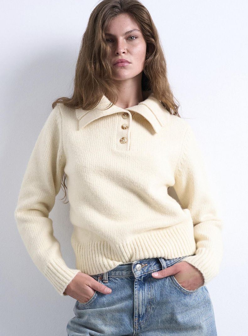 Sweater Pam Polo Pullover