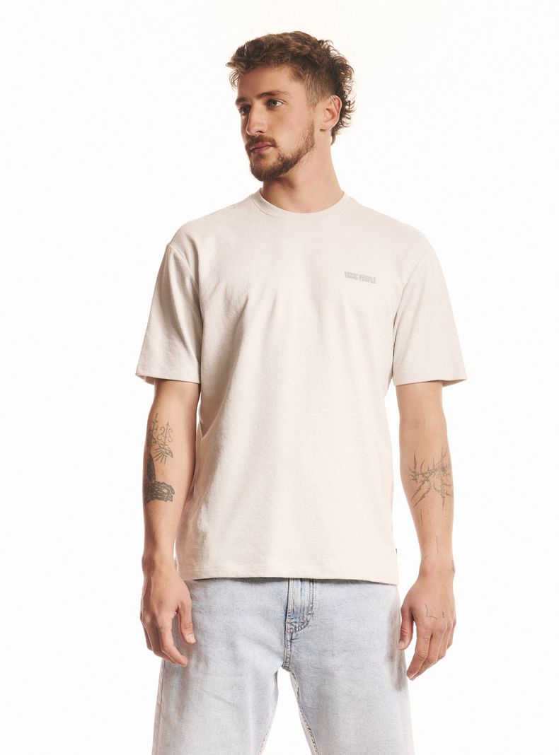 Polera Relajada Estampado Elevado