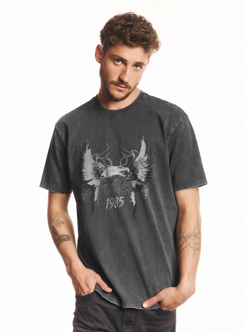 Polera Relajada con Estampado