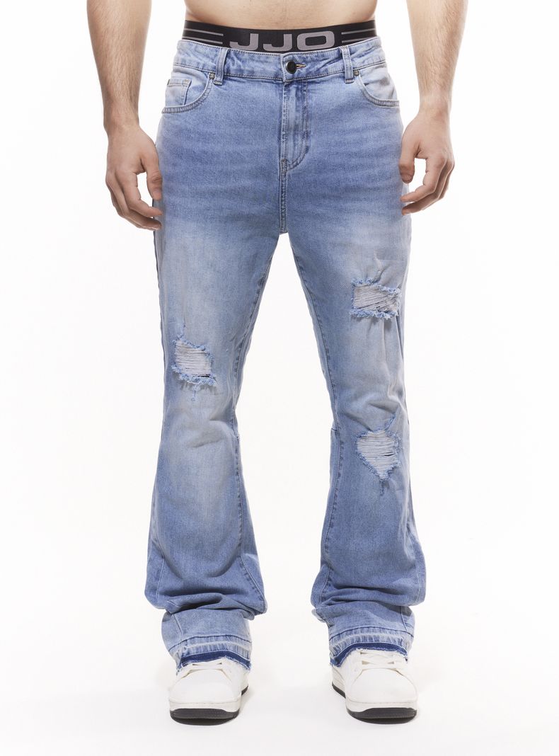 Jeans Skinny Flare Roturas