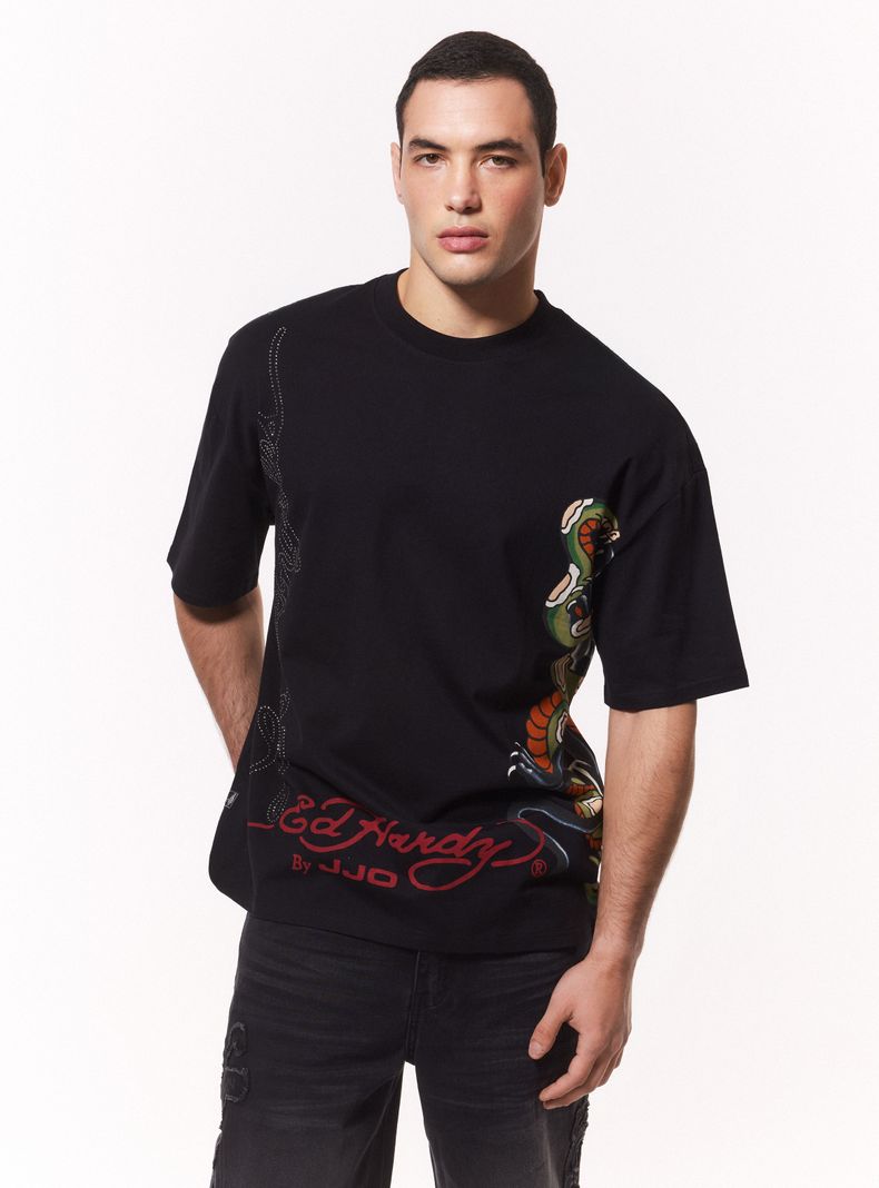 Polera Ed Hardy Estampado Brillos
