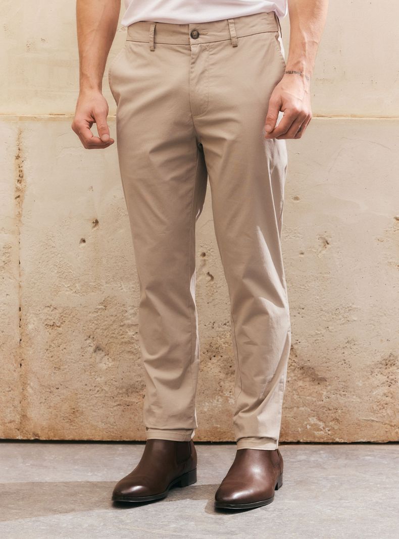 Pantalón Corte Chino Delgado