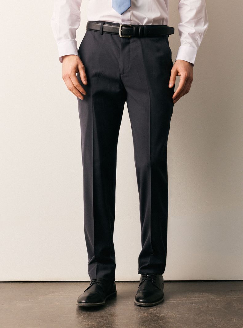 Pantalón Lana Poliéster Regular Fit