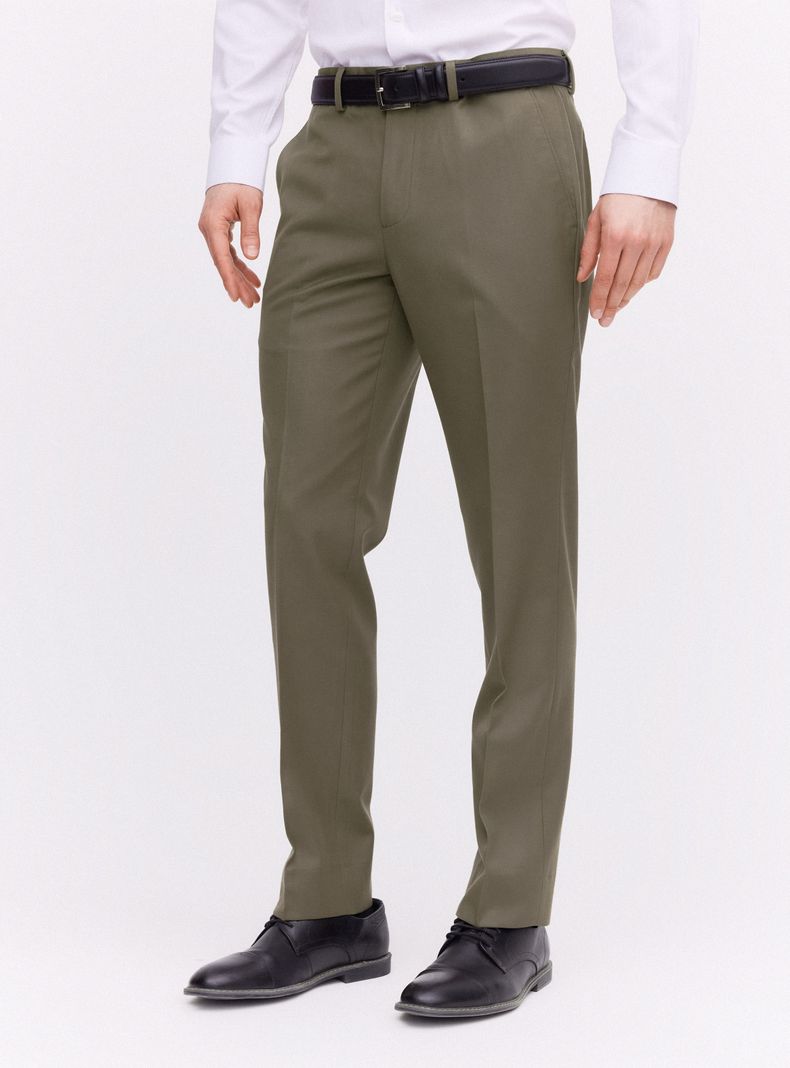 Pantalón Slim Fit Lana Poliéster