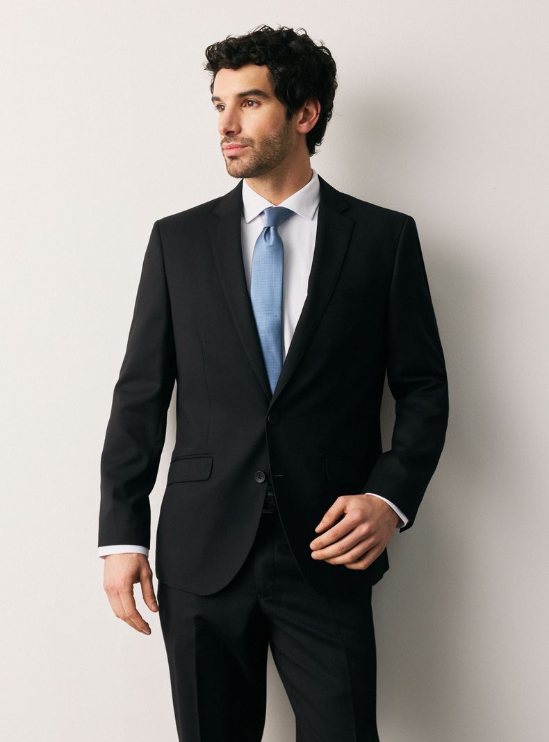 Traje Recto Texturado Slim Fit