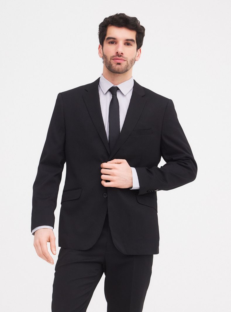 Traje Slim Fit Texturado Dos Colas