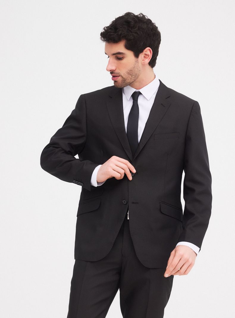Traje Slim Fit Dos Colas Texturado