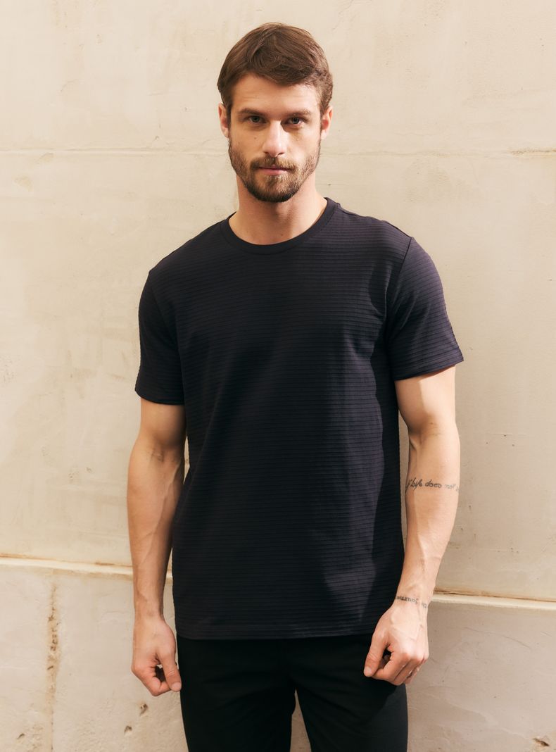 Polera Manga Corta Texturada
