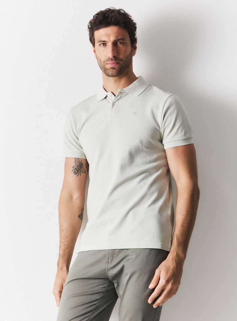Polera Cuello Polo Piqué