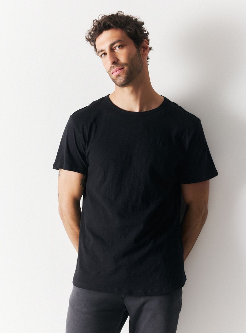 Polera Cuello Redondo Lisa Algodón