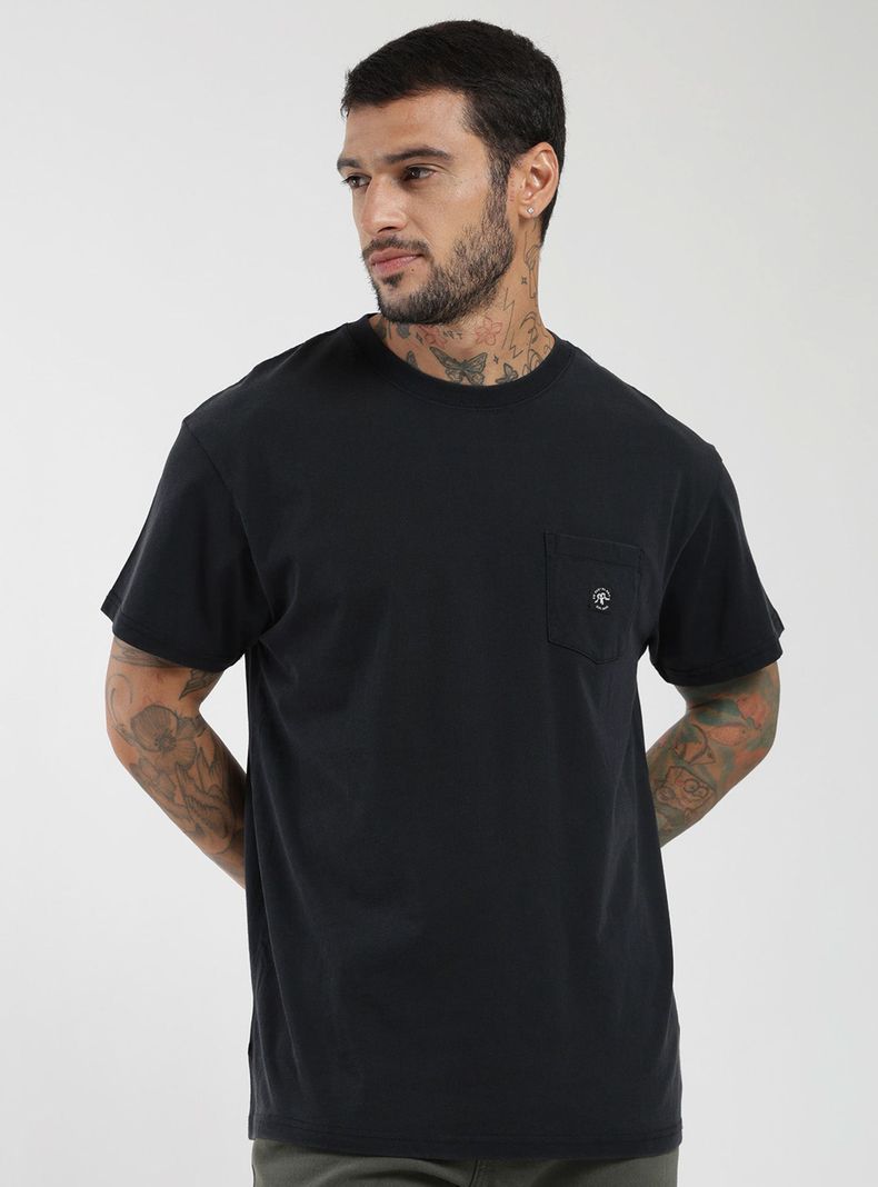 Polera Daily Manga Corta Bolsillo Frontal
