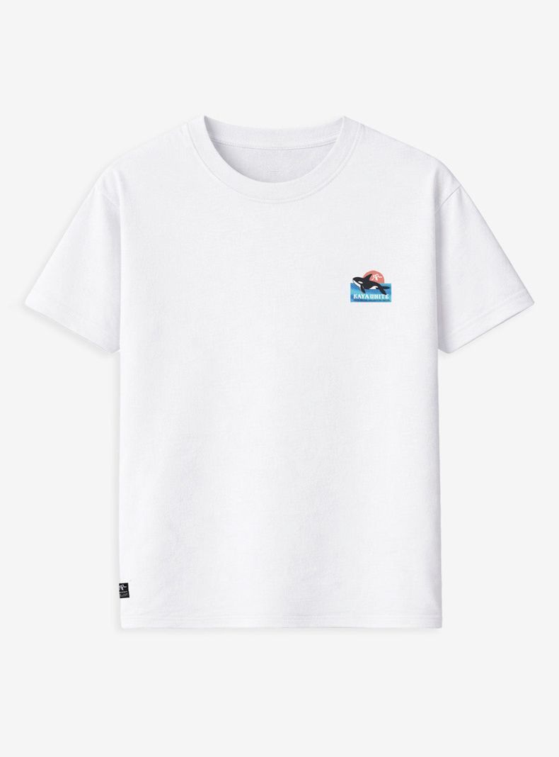 Polera Print Blue Manga Corta