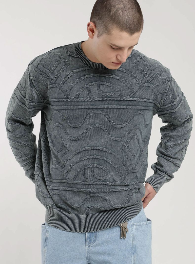 Sweater Jacquard Algodón