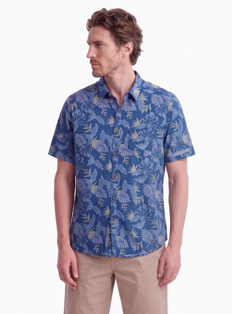 Camisa Manga Corta Viscosa Printeada