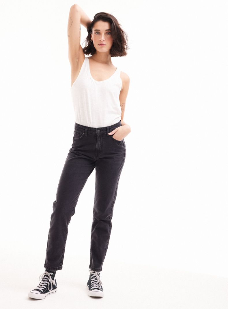 Jeans Básico 5 Bolsillos Mom-10