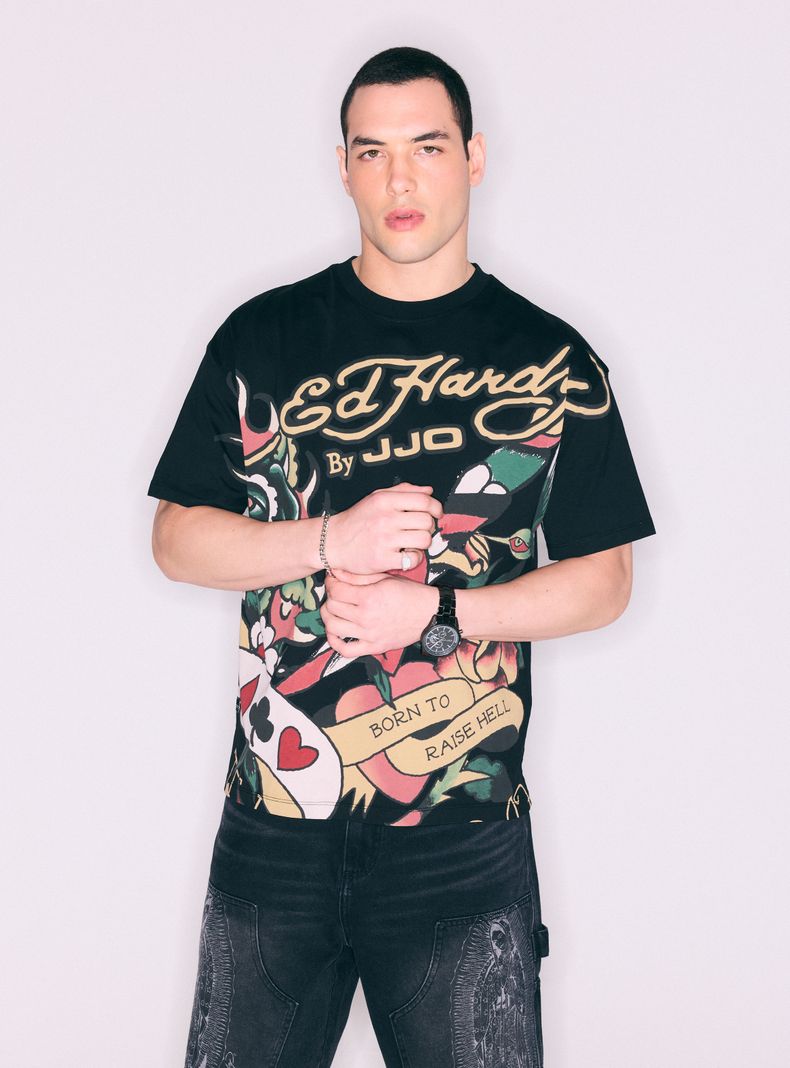 Polera Ed Hardy Estampado Frontal
