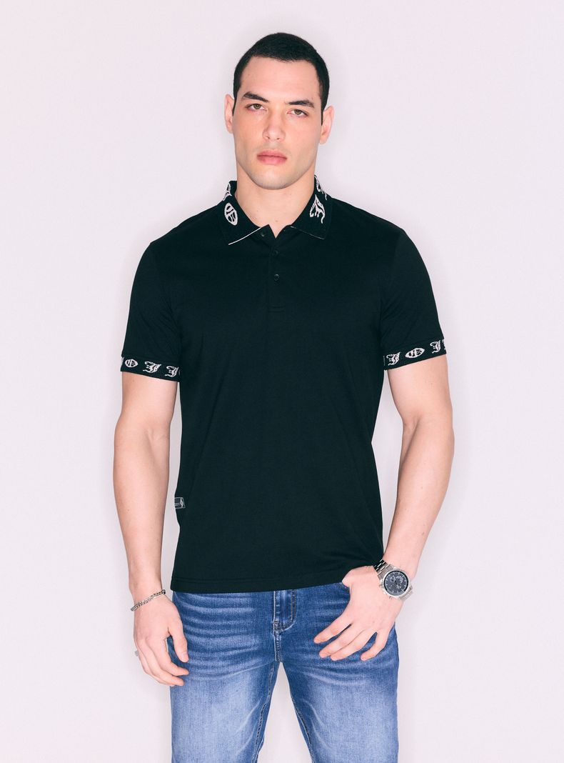 Polera Polo con Cuello y Mangas con Logo​