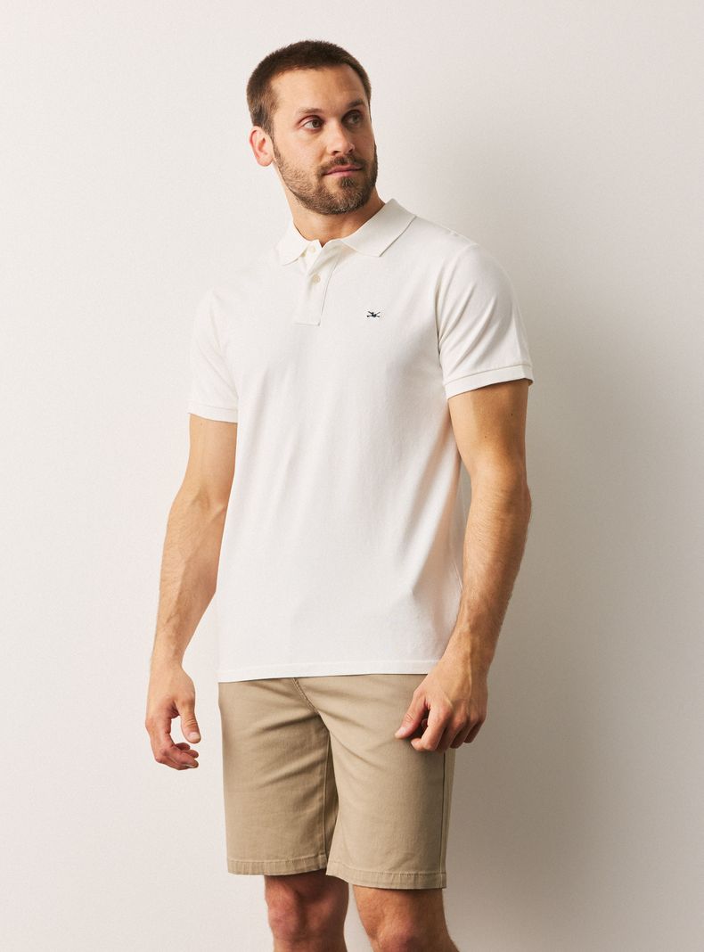 Polera Pique Algodón Elasticada