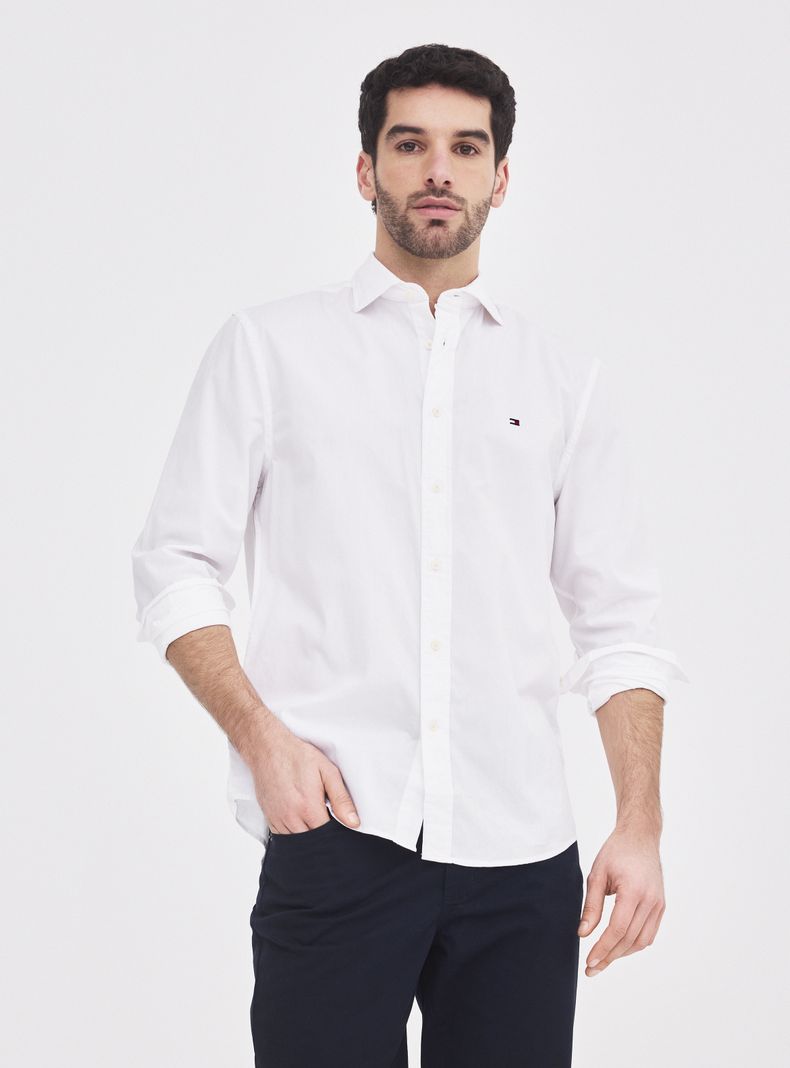 Camisa Manga Larga Logo Bordado