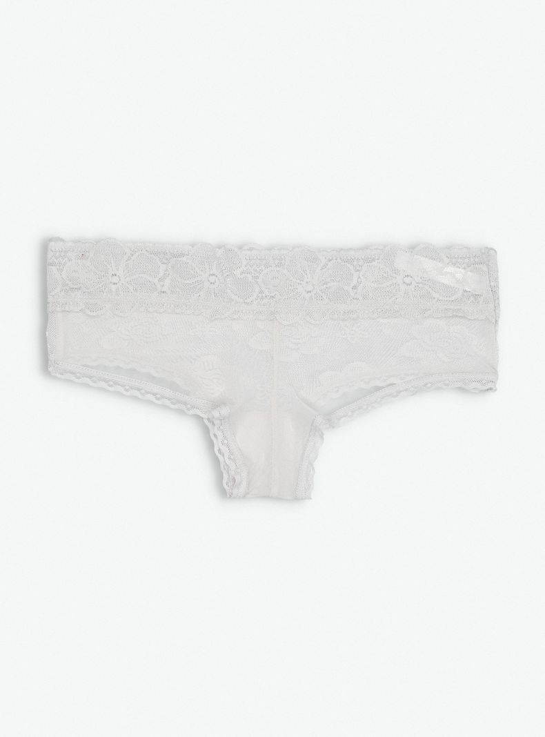 Calzón Bikini Tejido Encaje Diseño Flores-1