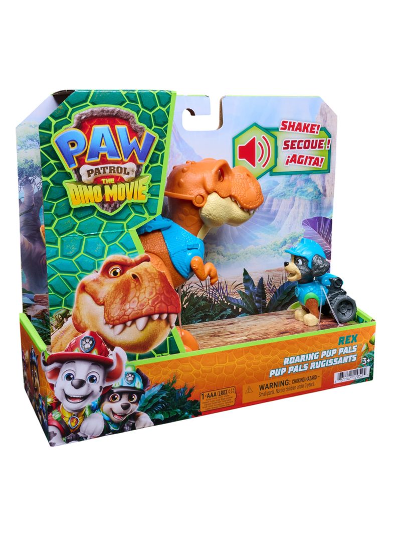 Dinosaurio Rex Rugiente con Figura Canina
