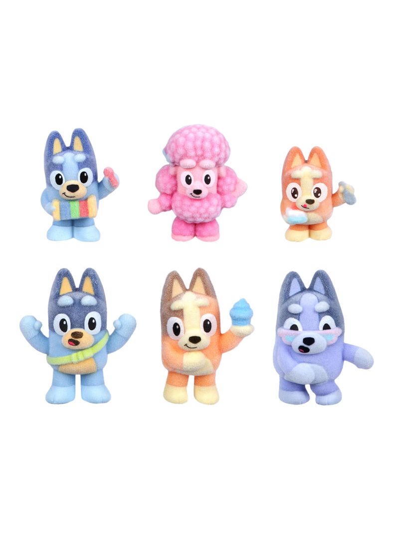 Figuras de Colección Bluey Fuzzies Deluxe con 2 Sorpresas
