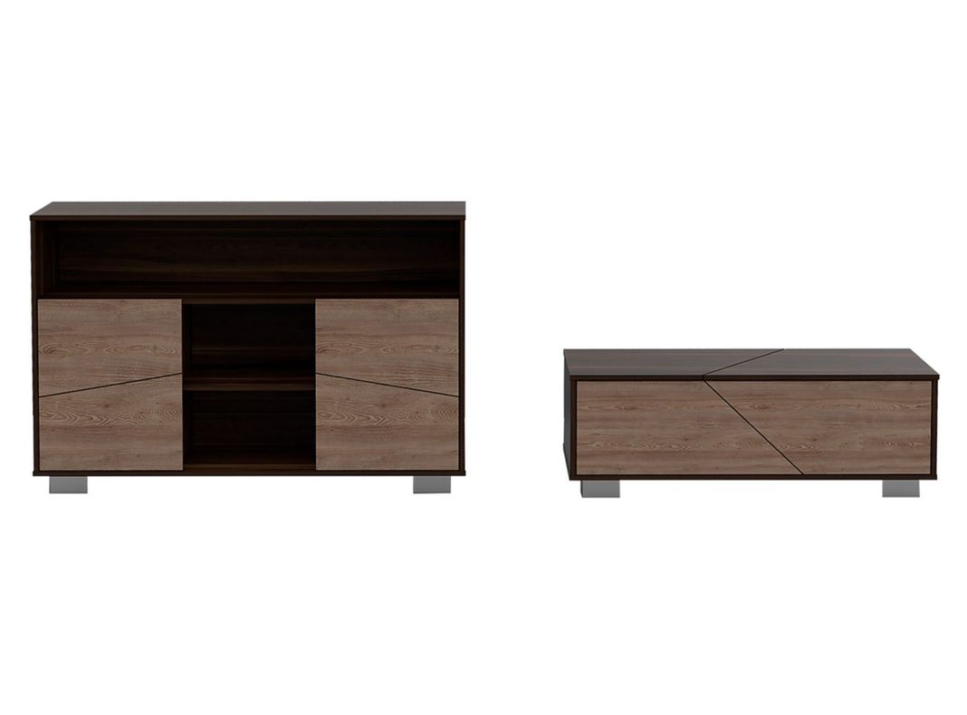 Arrimo TuHome + Mesa Centro Fraktal Habano Miel-0
