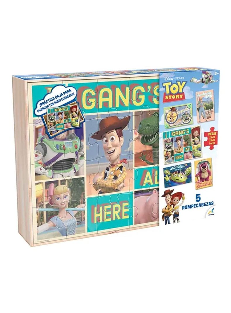 Puzzle Toy Story 5 en 1 Madera