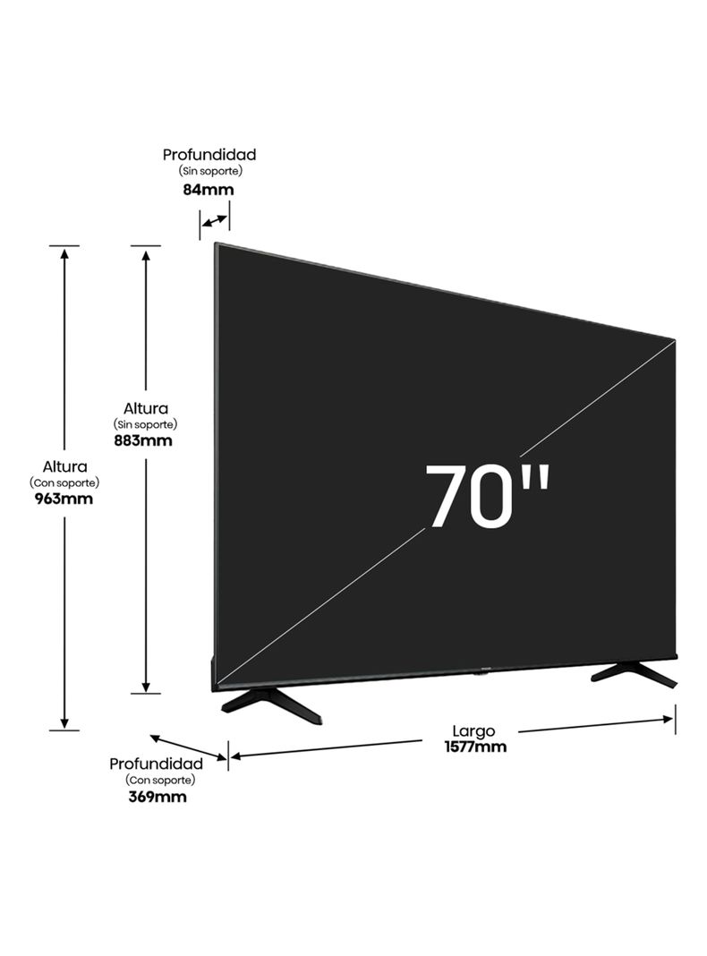 LED Smart TV 70" 4K UHD 70A6K-1