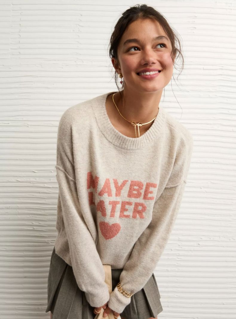 Sweater AE Whoa So Soft del Día de San Valentín