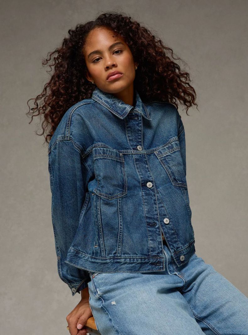 Chaqueta AE Denim Holgada