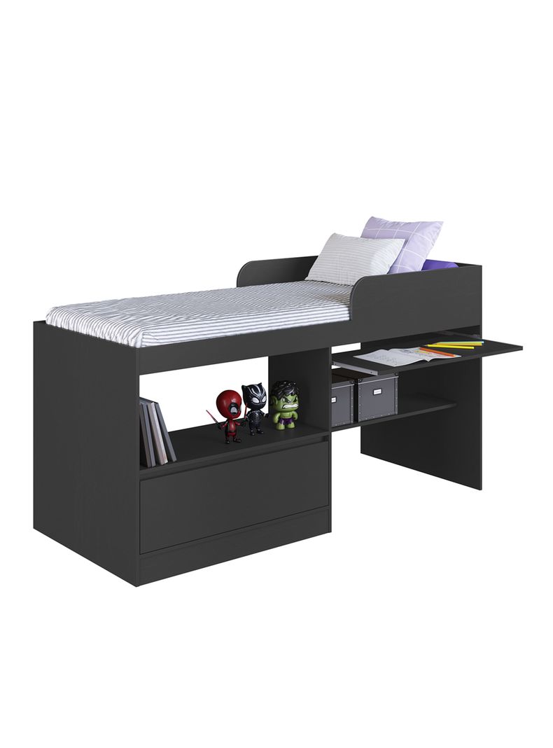 Cama Alta Multifuncional 1.5 Plazas Jacarta