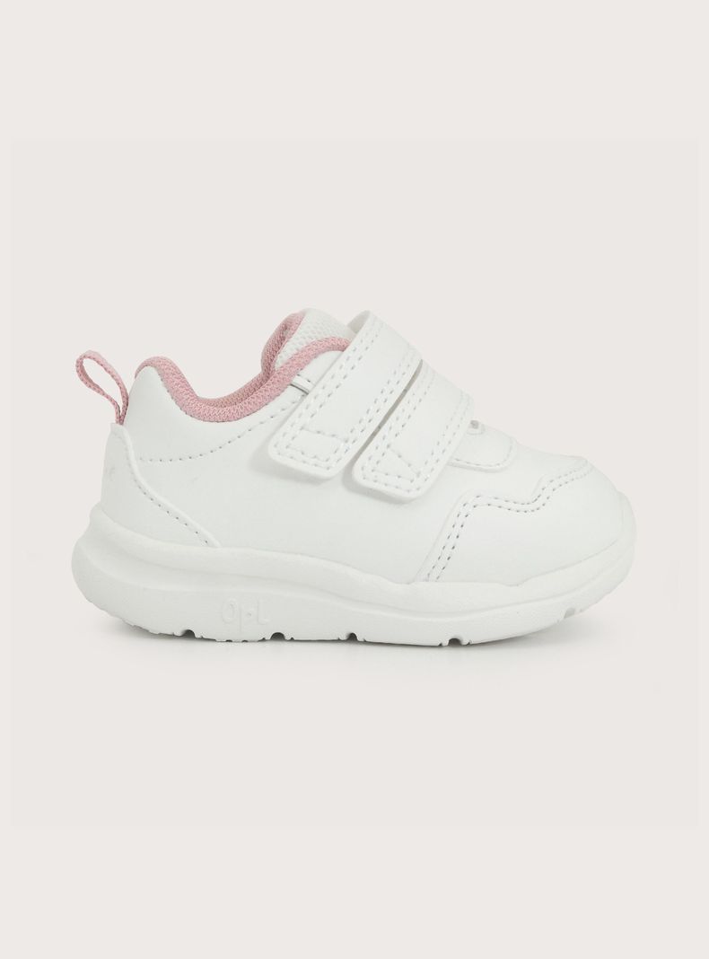 Zapatilla Urbana Sport Blanca Dos Velcro Niña T.18 a T.21