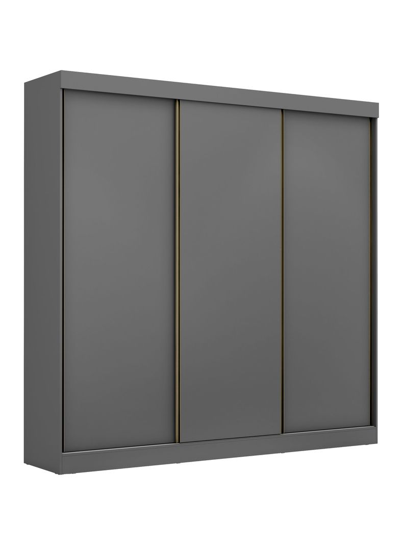 Clóset Ambar 3 Puertas 8 Cajones Gris