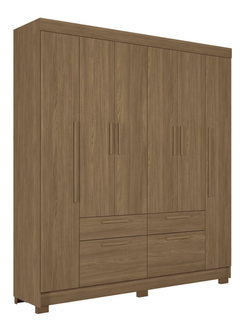 Clóset 6 Puertas 4 Cajones Jatoba Guarapuava
