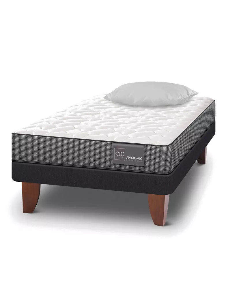 Cama Europea Anatomic 1.5 Plazas + Almohada