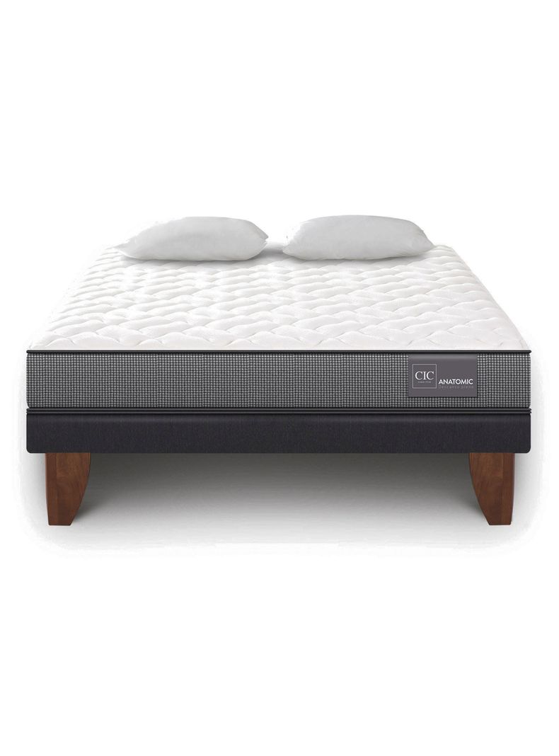 Cama Europea Anatomic 2 Plazas + Almohadas-2