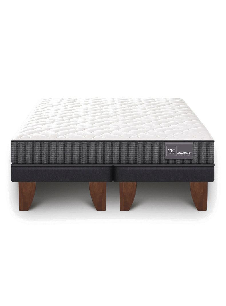 Cama Europea Anatomic Base Dividida 2 Plazas + Almohadas-2