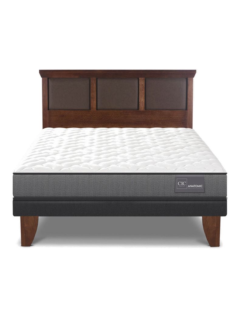Cama Europea Anatomic 2 Plazas + Respaldo Torino-2