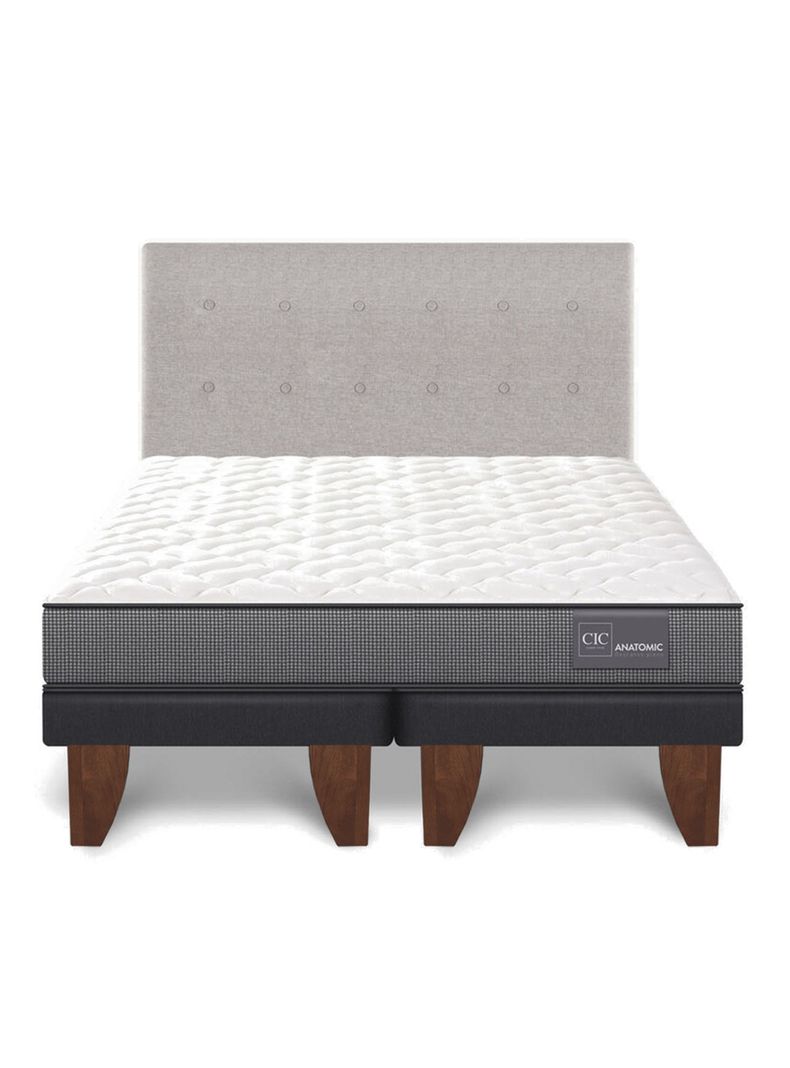 Cama Europea Anatomic King + Respaldo Tigris-2