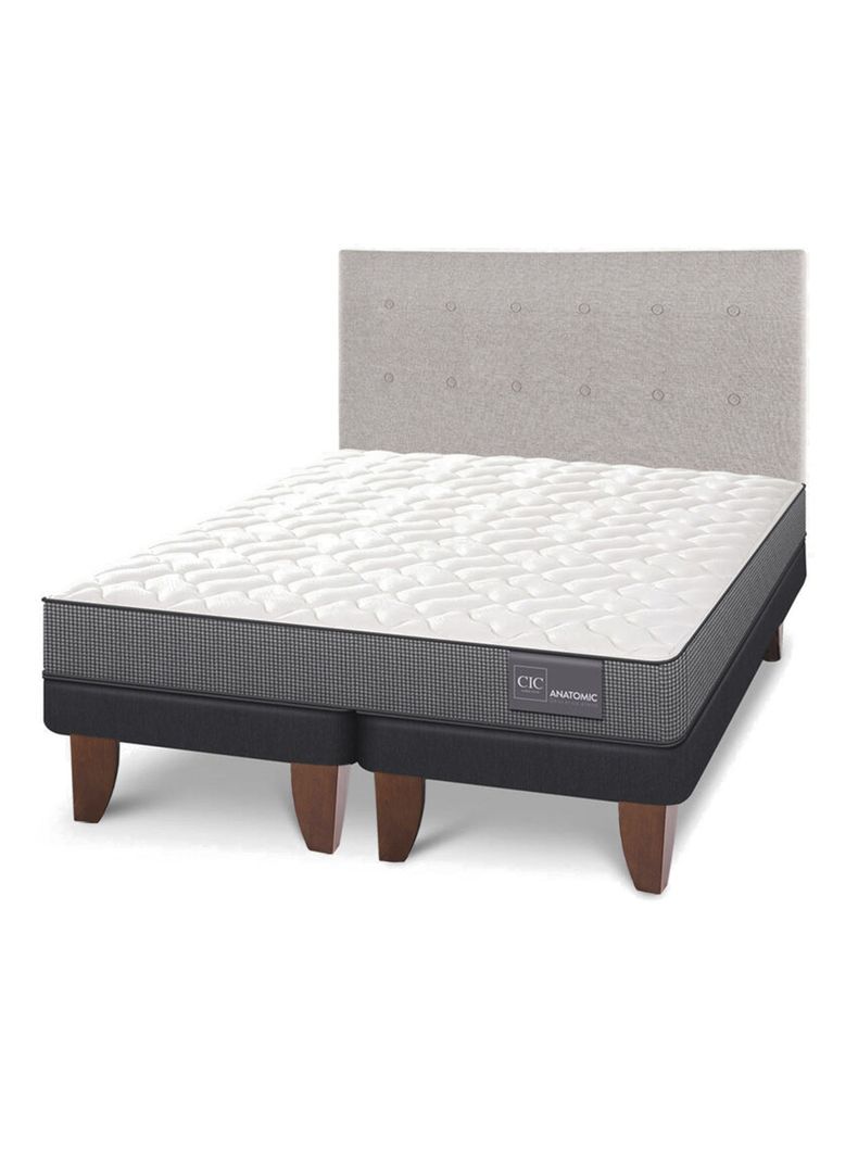 Cama Europea Anatomic King + Respaldo Tigris-0