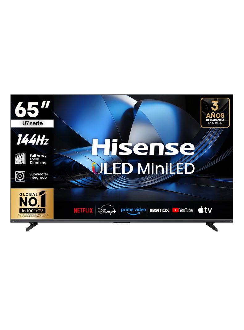 Mini LED Smart TV 65'' 4K UHD 144Hz Google TV 65U7ESG