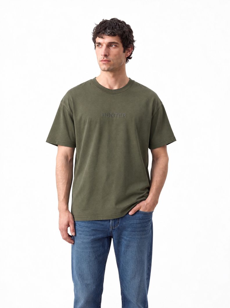 Polera Hombro Caído con Bordado Frontal